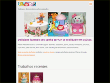 Tablet Screenshot of deliciane.com.br